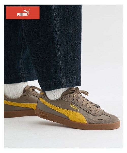 nissen（ニッセン）の「PUMA　プーマ　スニーカー　クラブ2　CLUB2　ERA（スニーカー・メンズ・プーマブラック/トータリートープ/ホワイト/グリーン・26.0cm/26.5cm/27.0cm/28.0cm/29.0cm/30.0cm）」の2枚目の写真