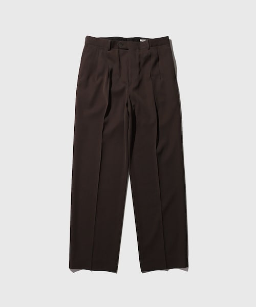 ADAM ET ROPE'（アダムエロペ）の「【AURALEE/オーラリー】LIGHT WOOL MAX GABARDINE TWO-TUCK SLACKS（スラックス・メンズ・ブラック/ダークブラウン・3/4/5）」の7枚目の写真