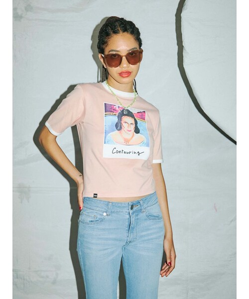 【専用】PAMEO POSE Tシャツ 牡蠣 パール ホワイト PAMEO POSE（パメオポーズ）の「Lemon & Heart T-shirts Chibi