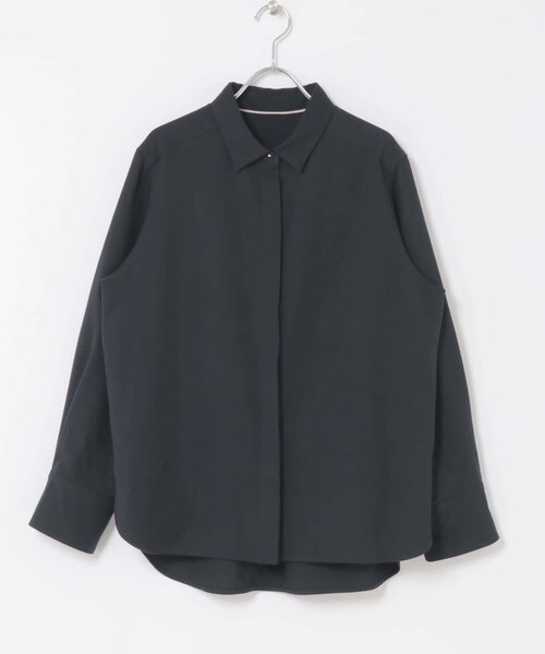 URBAN RESEARCH ROSSO（アーバンリサーチロッソ）の「イージーケアウーステッドシャツ（シャツ/ブラウス・レディース・BURGUNDY/NAVY・FREE）」の13枚目の写真