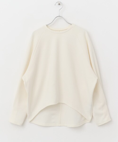 URBAN RESEARCH ROSSO（アーバンリサーチロッソ）の「ウール混タックスリーブスウェット（スウェット・レディース・OFF WHITE/BROWN・FREE）」の6枚目の写真
