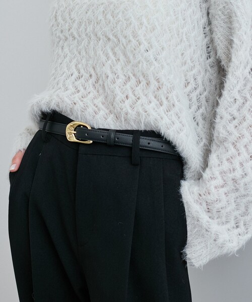 VIS(ビス)の「18mm幅ニュアンス変形(ベルト・レディース・ブラック/ダークブラウン・F)」の5枚目の写真