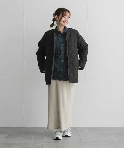 URBAN RESEARCH Sonny Label（アーバンリサーチサニーレーベル）の「リバーシブルボア撥水キルティングコート（その他アウター・レディース・アイボリー/ブラック/ブラウン・Free）」の21枚目の写真