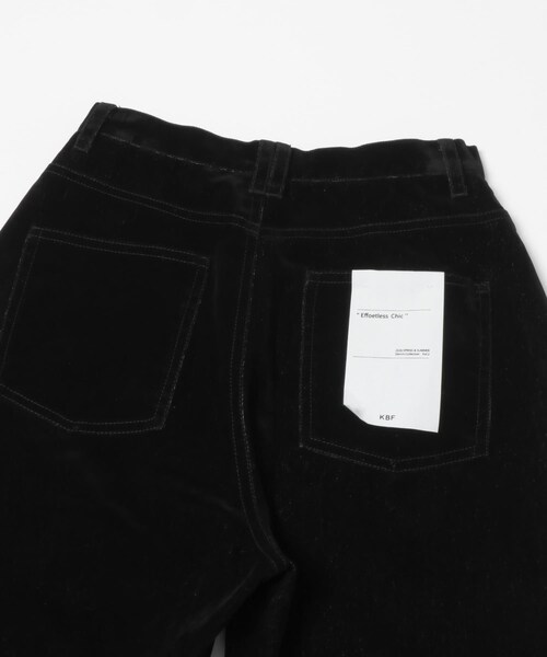 KBF(ケイビーエフ)の「『2サイズ展開』フロントパネルデザインデニム(デニムパンツ・レディース・BLUE/BROWN/BLACK・36/38)」の13枚目の写真