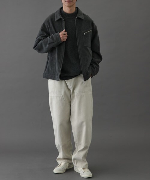 URBAN RESEARCH DOORS(アーバンリサーチドアーズ)の「FORK&SPOON ウールショートブルゾン(ブルゾン・メンズ・NAVY/CHARCOAL/BROWN・4/5)」の14枚目の写真