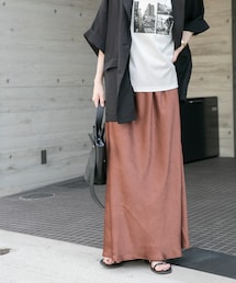 ITEMS URBANRESEARCH | ストレッチサテンスカート(スカート)