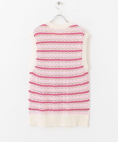 SENSE OF PLACE by URBAN RESEARCH（センスオブプレイスバイアーバンリサーチ）の「カラフルスカシアミニットベスト（ベスト・メンズ・GREEN/PINK/BLACK・one）」の8枚目の写真