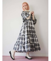 merry jenny | squareティアードロングドレス(ワンピース)