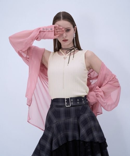 HARE（ハレ）の「ストリングリブタンクトップ（その他・ホワイト05/ブラック09/グレー18/レッド35/イエロー65/ブルー85・FREE）」の21枚目の写真