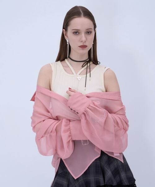 HARE（ハレ）の「ストリングリブタンクトップ（その他・ホワイト05/ブラック09/グレー18/レッド35/イエロー65/ブルー85・FREE）」の19枚目の写真