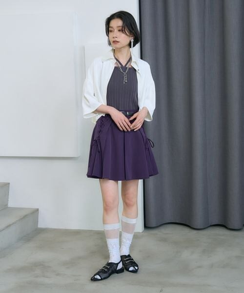HARE（ハレ）の「ストリングリブタンクトップ（その他・ホワイト05/ブラック09/グレー18/レッド35/イエロー65/ブルー85・FREE）」の12枚目の写真