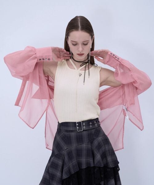 HARE（ハレ）の「ストリングリブタンクトップ（その他・ホワイト05/ブラック09/グレー18/レッド35/イエロー65/ブルー85・FREE）」の20枚目の写真