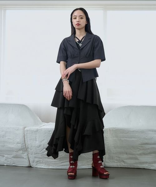 HARE（ハレ）の「ストリングリブタンクトップ（その他・ホワイト05/ブラック09/グレー18/レッド35/イエロー65/ブルー85・FREE）」の11枚目の写真