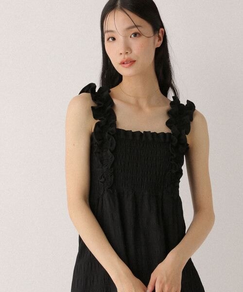 Heather(ヘザー)の「フリルショルダーオールインワン(オールインワン・サロペット・オフホワイト花柄 05/グレー系チェック 18・S/M)」の17枚目の写真
