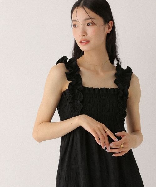 Heather(ヘザー)の「フリルショルダーオールインワン(オールインワン・サロペット・オフホワイト花柄 05/グレー系チェック 18・S/M)」の16枚目の写真