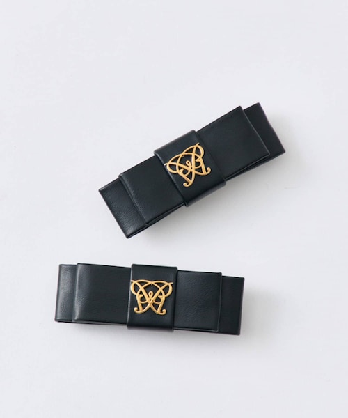 OLIVE des OLIVE(オリーブデオリーブ)の「Aimerianejoie ロゴリボンピン(バレッタ/ヘアクリップ・レディース・ブラック・FREE)」の1枚目の写真