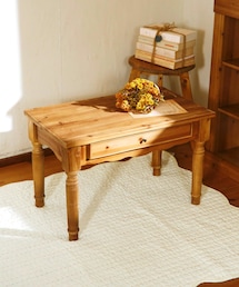 salut! | 《引き出し付き》カントリーローテーブル／キルトカントリー(家具)