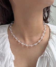 Lattice | 【川栄李奈さん着用】クリアビーズネックレス(ネックレス)