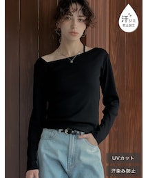 Re:EDIT | リブカットソーアシンメトリートップス - トップス通販 | 人気レディースファッション - Re:EDIT（リエディ）