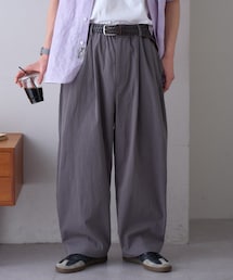 【GEVACO】ギャザーテーパードパンツ