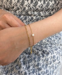 ＜ステンレス＞2連ブレスレット