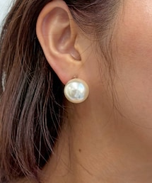 ＜樹脂＞パールイヤリング