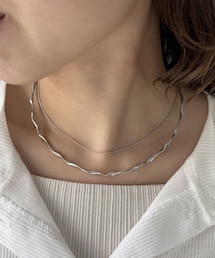 チェーンネックレス/ネックカフセット(2P)