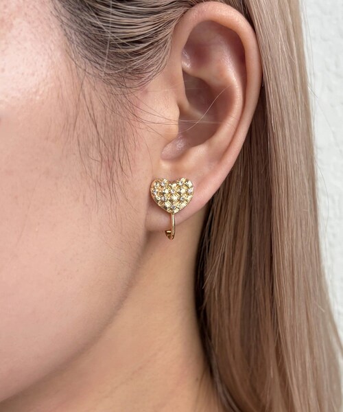 Lattice(Lattice)の「ハートイヤリング(イヤリング・レディース・シルバー/ゴールド・FREE)」の2枚目の写真