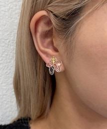 フラワーイヤリング