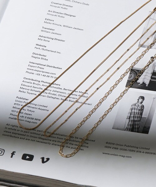 Lattice（Lattice）の「チェーンネックレスセット(3P)（ネックレス・レディース・シルバー/ゴールド・FREE）」の2枚目の写真