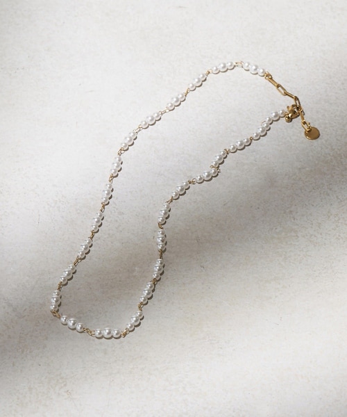 Lattice(Lattice)の「<ステンレス>パールネックレス(ネックレス・レディース・ゴールド/シルバー・FREE)」の1枚目の写真