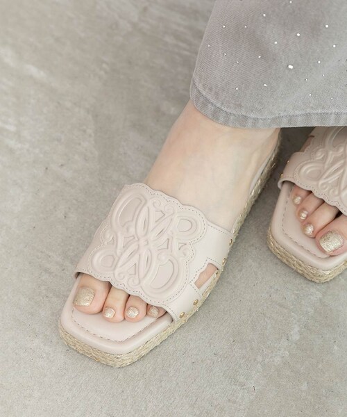 RANDA（ランダ）の「エンボスモノグラムジュートサンダル（その他・レディース・その他）」の10枚目の写真