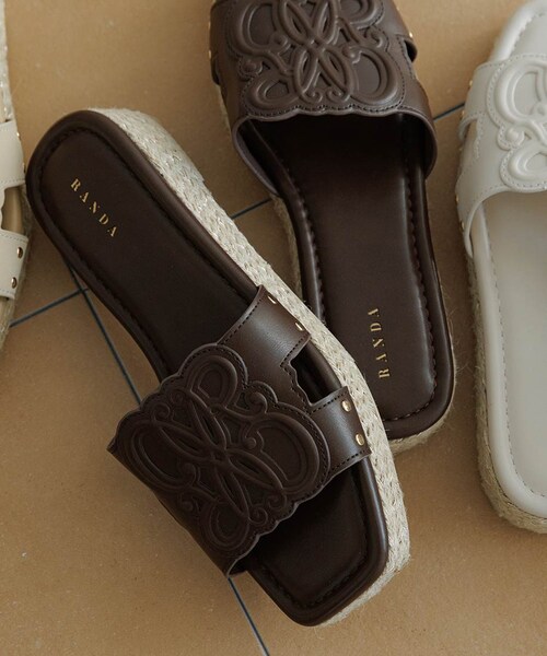 RANDA（ランダ）の「エンボスモノグラムジュートサンダル（その他・レディース・その他）」の12枚目の写真