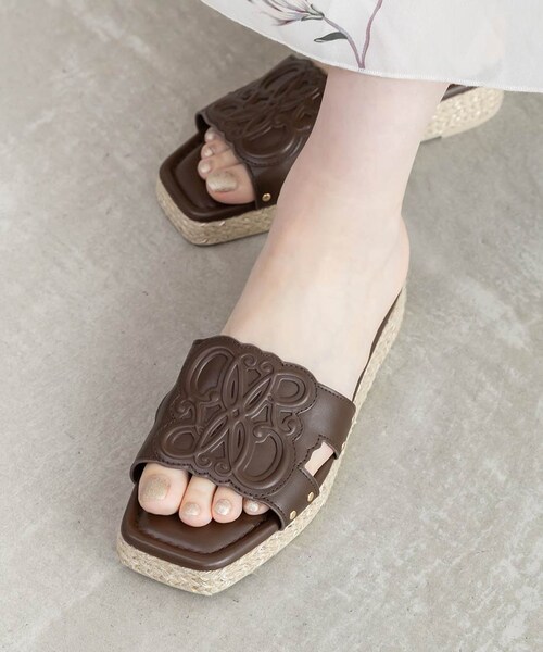 RANDA（ランダ）の「エンボスモノグラムジュートサンダル（その他・レディース・その他）」の14枚目の写真