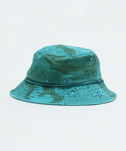 RNA(アールエヌエー)の「【sublimeroe / サブライムロー】E5212 DYED CAMO SAFARIHAT(帽子・レディース・ブラック/ターコイズ/ローズ)」の4枚目の写真