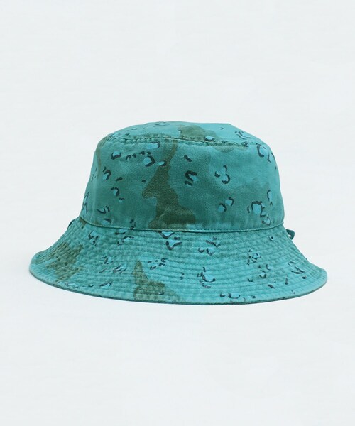 RNA(アールエヌエー)の「【sublimeroe / サブライムロー】E5212 DYED CAMO SAFARIHAT(帽子・レディース・ブラック/ターコイズ/ローズ)」の2枚目の写真
