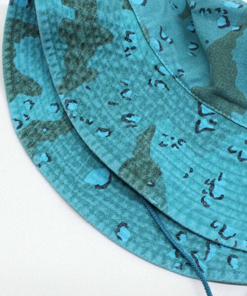 RNA(アールエヌエー)の「【sublimeroe / サブライムロー】E5212 DYED CAMO SAFARIHAT(帽子・レディース・ブラック/ターコイズ/ローズ)」の6枚目の写真