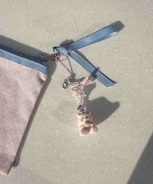 Lattice（Lattice）の「クマチャーム（バッグ・レディース・ブルー/ピンク・FREE）」の2枚目の写真