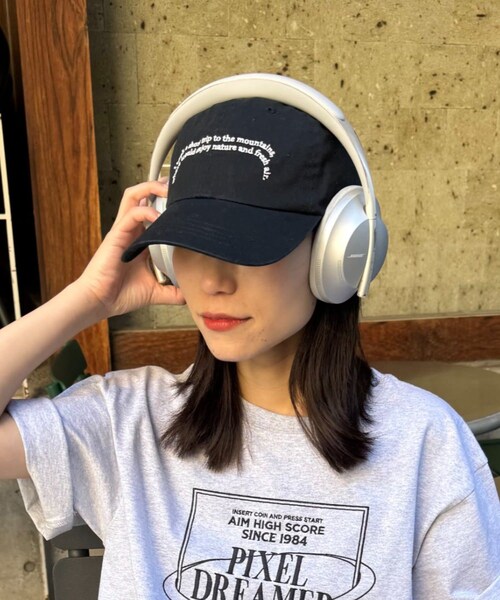 CIAOPANIC TYPY(チャオパニックティピー)の「【UNISEX】メッセージロゴキャップ(キャップ・レディース・ブラウン/ブラック/グリーン・ONE)」の2枚目の写真
