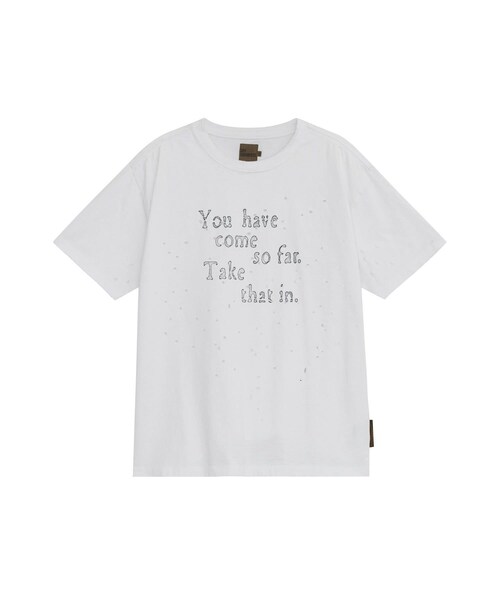【DEFGARMENTS/デフガーメンツ】GRUNGE TEXT DEMAGED T-SHIRTS