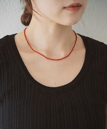 SHENERY | ガラスビーズネックレス2mm(ネックレス)