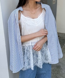 CIAOPANIC TYPY（チャオパニックティピー）の「裾レースドッキングシアーキャミチュニック（タンクトップ・レディース）」