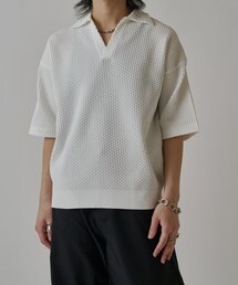 Lui's（ルイス）の「ワッフルショートスリーブスキッパー（ニット/セーター・メンズ）」