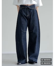 Re:EDIT | ウエスト折り返しカーブデニム - パンツ通販 | 人気レディースファッション - Re:EDIT(リエディ)