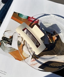 Lattice | バイカラースクエアクリップ(バレッタ/ヘアクリップ)