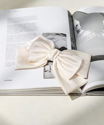 サテンリボンバレッタ