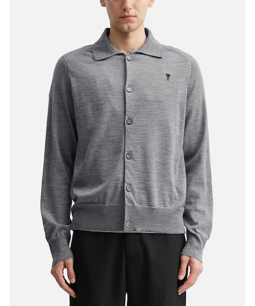ami（アミ）の「Wool Shirt Collar Ami De Coeur Cardigan（その他・メンズ・other・XS/S/M/L）」の3枚目の写真
