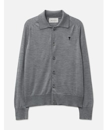 Wool Shirt Collar Ami De Coeur Cardigan