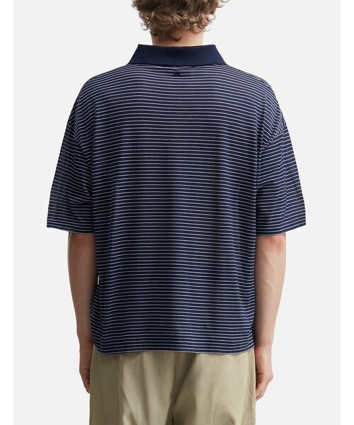 ami（アミ）の「Cotton Striped Ami De Coeur Polo（その他・メンズ・other・XS/S/M/L）」の4枚目の写真