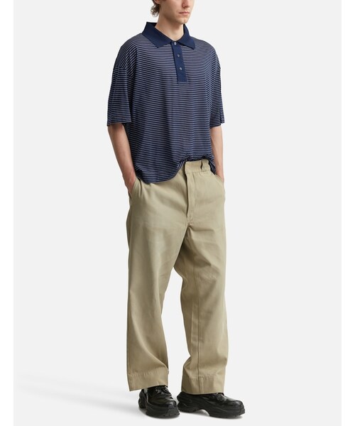 ami（アミ）の「Cotton Striped Ami De Coeur Polo（その他・メンズ・other・XS/S/M/L）」の5枚目の写真